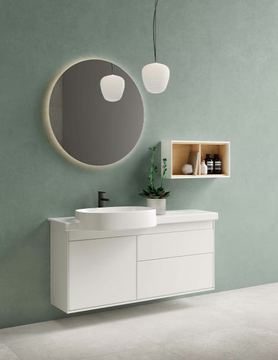 VOYAGE WITH CERAMIC VANITY - Wall-mounted wooden vanity unit by VitrA Bathrooms - view 3